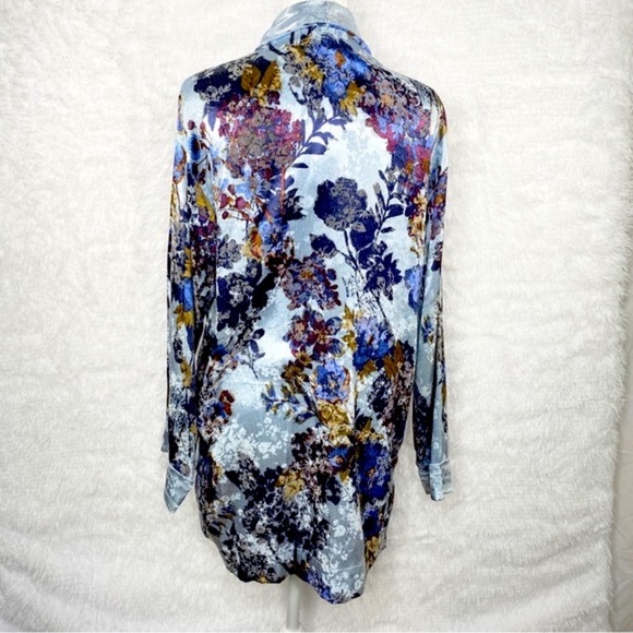Free‎ People Lounge Kimono Robe Who Lounge Small Boho Floral S - Picture 5 of 11